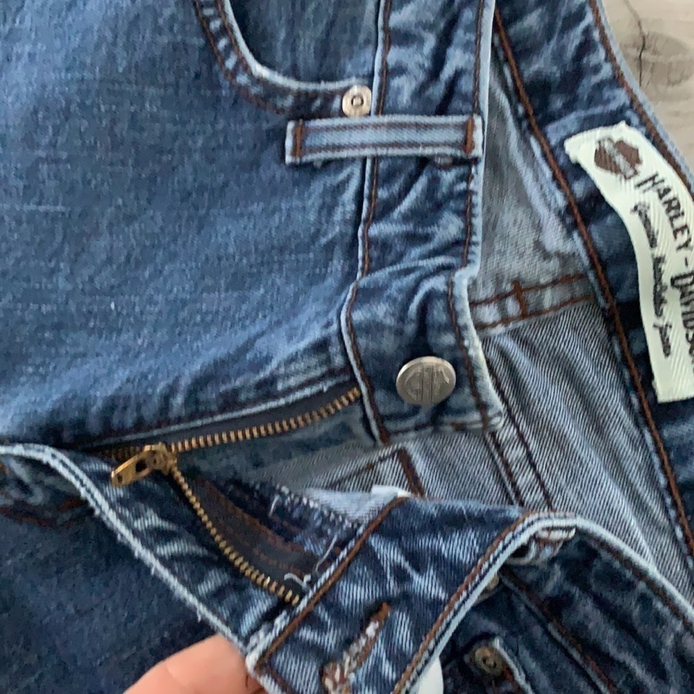 HD Harley Davidson Algodon High Waist Bootcut Jeans Women's size 4 bikers work - Picture 7 of 14